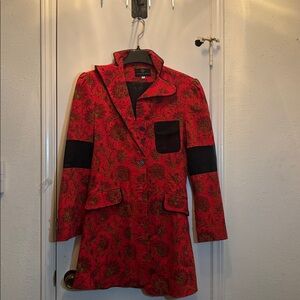 VANESSA RILEY London Red Floral Women's Jacket